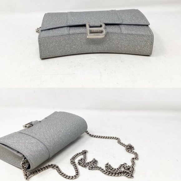 Balenciaga #15P876 Fabric Hourglass Chain Bag - Picture 4 of 6